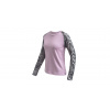 SENSOR MERINO BLEND IMPRESS dámské triko dl.rukáv mystic violet/zebra XL