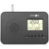 Lekio EV306148 EV306148 vreckové rádio, FM, funkcia alarmu, čierna; EV306148