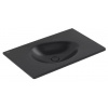 Villeroy & Boch Antao - Umývadlo nábytkové 80x50 cm, bez prepadu, bez otvoru na batériu, CeramicPlus, Pure Black 4A7583R7