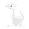 ZUTY Bodkovanie - DINOSAURUS S MOTÝLIKOM Rámovanie: vypnuté plátno na rám, Rozmer: 40x50 cm
