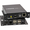 Predĺženie KVM cez TP do 100m, HDMI 4K@30Hz, USB, IR, RS232, (aj cez LAN/TCP/IP)