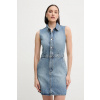 Rifľové šaty Calvin Klein Jeans LV047B074G modrá M