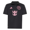adidas Kids Inter Miami Messi 10 Away Shirt 2026 Black/Pink 9-10 Years