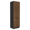 Kondela Vysoká skrinka, orech okapi/čierna, MENZO 60 DK-210 2F