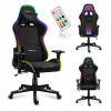 Herné kreslo Huzaro Force 6.3 RGB Mesh, tkanina čierna