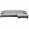 Livetastic ROHOVÁ SEDACIA SÚPRAVA, textil, grafitová, strieborná - Online Only obývacie izby - 000552063709