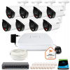 DAHUA IP monitorovacia sada 8 8Mpx dome kamier