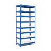Policový regál Trestles RH 2200x1000x450, nosnosť 2000 kg, 8 políc Farba: modrá, Typ police: biela MDF 5 mm