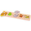 Bigjigs Baby Dřevěné vkládací puzzle safari