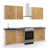 Casarredo Kuchyně NUEVA C 180 bílá/apalačský dub
