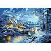 Norimpex Diamantové maľovanie Zimná noc 40x30cm