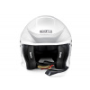 Sparco helma FLUX RJ-i, s interkomem a homologací FIA, barva: bílá, velikost: XL