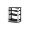 TV stolek Sonorous RX 5040 Černé sklo / kartáčovaný hliník