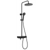 Aqualine FARRAO sprchový stĺp s batériou, čierná SPH SL450B