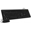 CONNECT IT Combo drátová černá klávesnice + myš, CZ + SK layout CKM-4000-CS