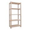 Regál drevený latkový 30 x 75 x 170 cm, 5 polic Farba: Prírodné