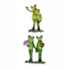 Záhradná figúrka - 2 ks. Života so sochou záhrady na terase na terase (2ks Frog Garden Socha Resin Patio For)