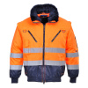 PORTWEST Portwest PJ50 Hi-Vis Pilot vetrovka 3 v 1 - ​Oranžová-Navy, S ​Oranžová-Navy, S