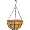 STREND PRO Garden Vešiak Strend Pro, držiak na kvetináč, oceľ/kokos, visiaci, s retiazkou a háčikom, 20 cm