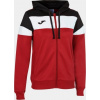 Joma Dámska mikina CREW IV HOODIE JACKET RED-BLACK Veľkosť: XL