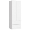 Skriňa STAR S 60 cm 2D 2SZ biela