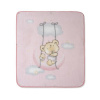 Interbaby Zamatová deka do kočíka Medvedík 80x90cm Varianta: ružová