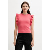 Top United Colors of Benetton ružová farba, 3FMED10A3 M