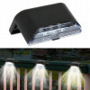Solárne svietidlá - 4 LED solárne lampy na podsvietenie zimných schodov (Solárne svietidlá - 4 LED solárne lampy na podsvietenie zimných schodov)