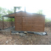 Plechová garáž WOOD LINE 4×5 m + prístrešok 2 m – Zlatý dub