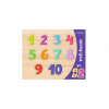 Trefl Vkládačka / Puzzle deskové - Obrysové čísla - 10 dílků