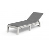 Keter Mallorca s polstrom BI 612029 - Lehátko s polstrovaním, lisovaný plast, 58 x 29 x 187,5 cm, biele