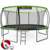 Hop-Sport HS-PT16l trampolína so sieťou 488 cm FT 16 (487-500 cm) zelená