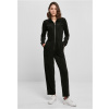 Women's Velvet Rib Boiler Suit Black čierna XL Urban Classics 4065812231604