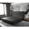 Boxspring posteľ Dream-Great 180x200 cm imitácia kože antracit