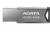 ADATA Flash Disk 64GB USB 2.0 DashDrive UV250, stříbrná AUV250-64G-RBK