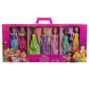 Mattel DISNEY Princess Princezné Sada 7 bábik hrdiniek v trblietavých šatách JBF97