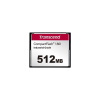 Transcend 512MB INDUSTRIAL TEMP CF180I CF CARD, (MLC) paměťová karta (SLC mode), 85MB/s R, 70MB/s W TS512MCF180I