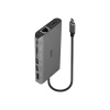 Lindy 43323 dokovacia stanica a replikátor portov Kábel USB 3.2 Gen 1 (3.1 Gen 1) Type-C Čierna, Šedá (43323)