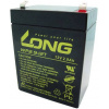Long WP2.9-12 WP2.9-12 olověný akumulátor 12 V 2.9 Ah olověný se skelným rounem (š x v x h) 79 x 107 x 56 mm plochý konektor 4,8 mm nepatrné vybíjení,