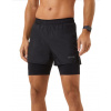Pánske šortky Björn Borg Running Shorts 2-1 - black beauty - Čierny (XL)