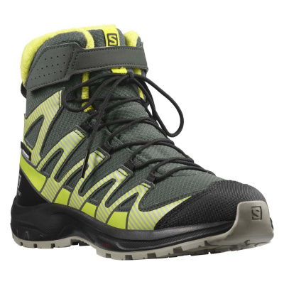 Detská Vysoká obuv SALOMON XA PRO V8 WINTER CSWP J URBAN CHIC L41433500 – zelená