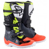 TOPÁNKY TECH 7 S, ALPINESTARS, detské (šedá/červená fluo/žltá fluo) veľ. 42