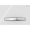 GEBERIT Sigma50 Square dvojčinné ovládacie tlačidlo, chróm/biela, 115.788.11.2