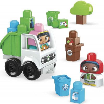 Mattel Mega bloks zelené mesto oddiel triedenia a recyklácie HDL06