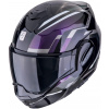 Scorpion Prilba Scorpion EXO Tech Evo Furio, čierna/fialová/strieborná, S (55/56)