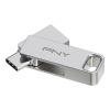 Pendrive PNY Duo-Link 64 GB USB 3.1 typ C, USB 3.2 strieborný (P-FDI64GDULINKTYC-GE)