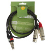 ADAM HALL K3 TFP 0100 (Prepojovací kábel 2x Jack 6,3 – 2 XLR Female)