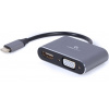 Gembird USB-C - HDMI, VGA adaptér A-USB3C-HDMIVGA-01