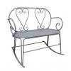Lavice houpací CLASSICAL, zahradní, kovová, šedá, 99x90x74cm|Esschert Design