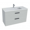 Jika Cube Skrinka vrátane umývadla, 98x42x62 cm, biela H4536521763001
